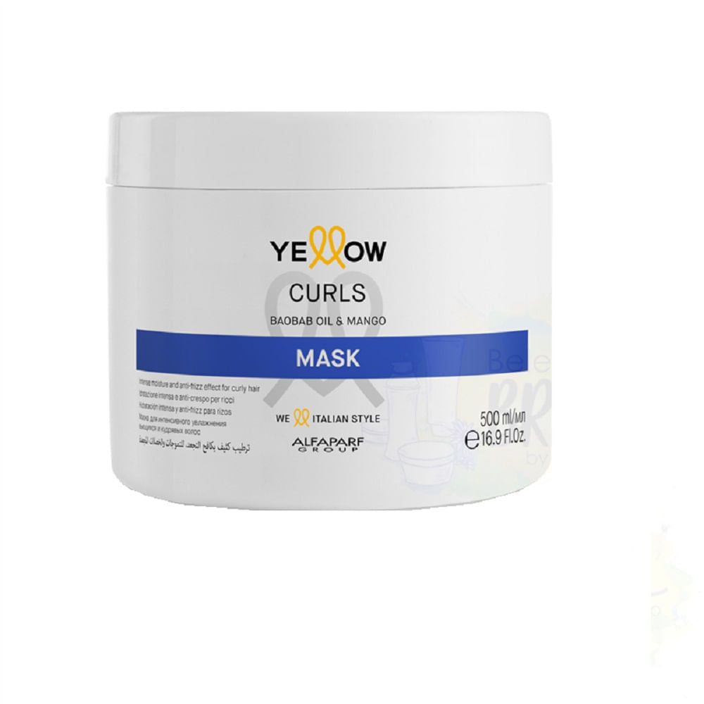 Masca hidratanta par cret si ondulat | Alfaparf Yellow Curls Mask 500 ml