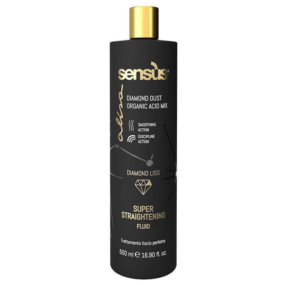 Fluid profesional pentru netezire intensă | Sensus Alisa Diamond Liss Super Straightening Fluid 500 ml