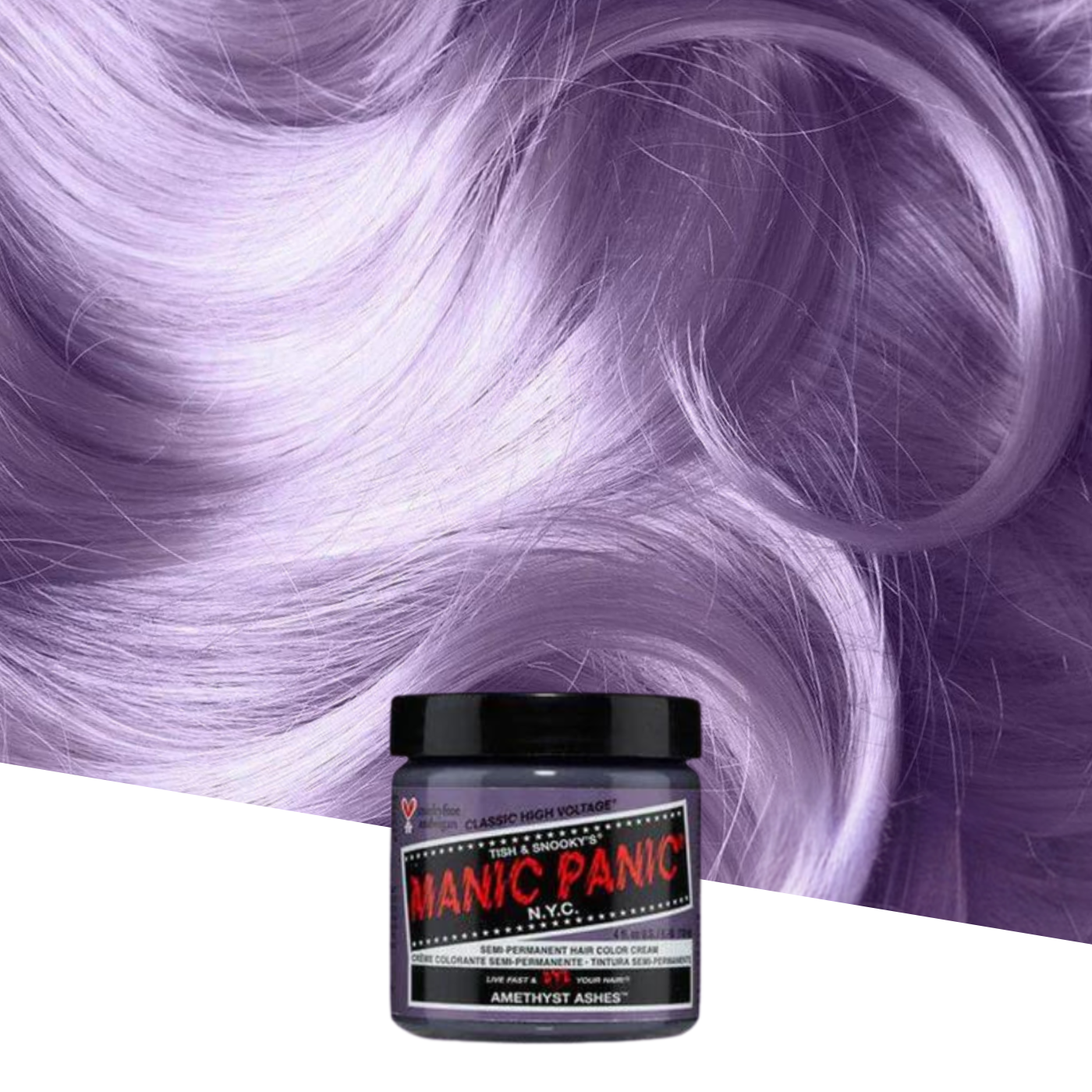 Vopsea de Păr Semipermanentă Manic Panic Amethyst Ashes