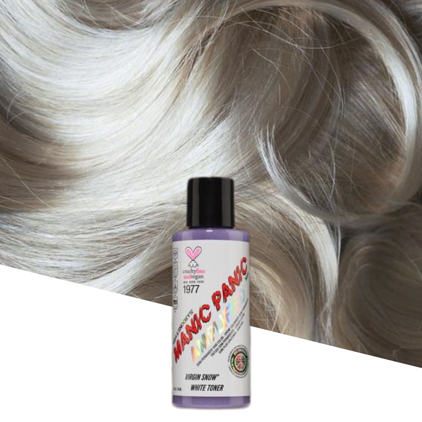 Vopsea de Păr Semipermanentă Manic Panic Amplified Virgin Snow