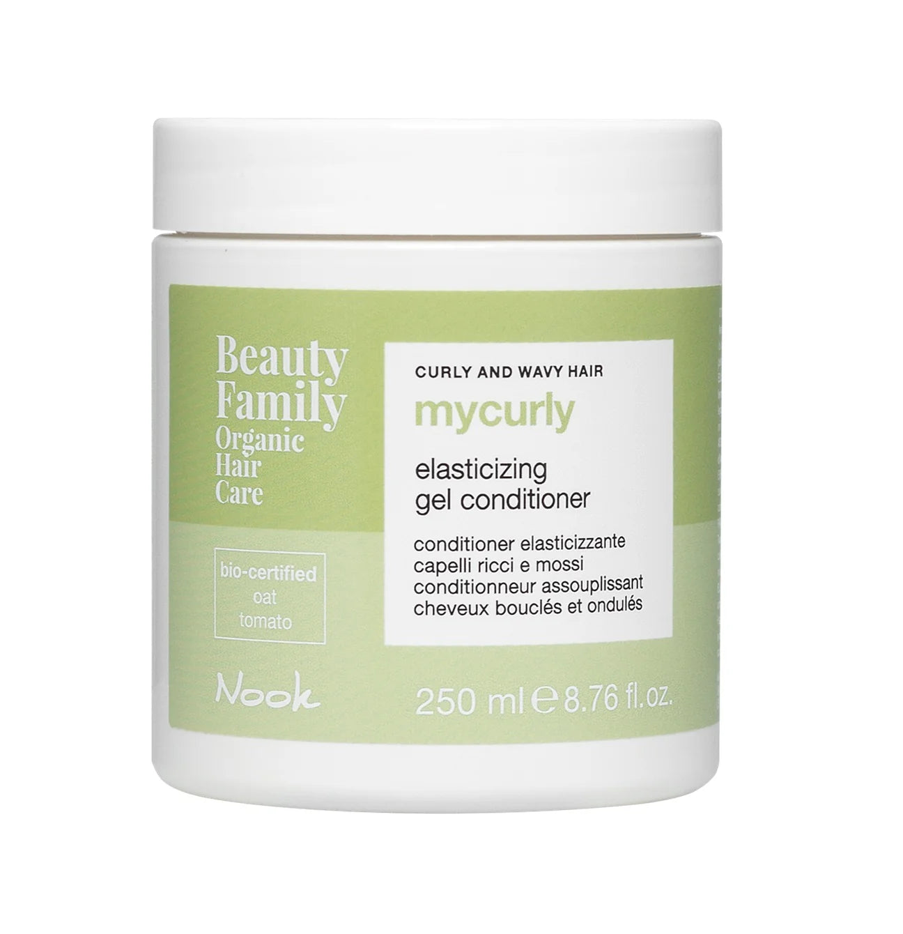 Balsam organic hidratare si definire păr creț si ondulat | Nook Beauty Family MyCurly Elasticizing Gel Conditioner 250ml