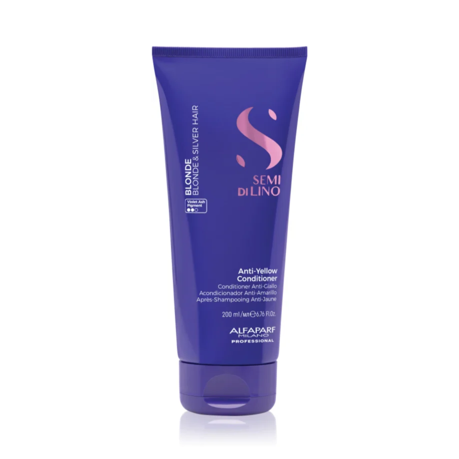 Balsam neutralizare tonuri galben Semi di Lino Blonde Anti-Yellow Alfaparf 200 ml