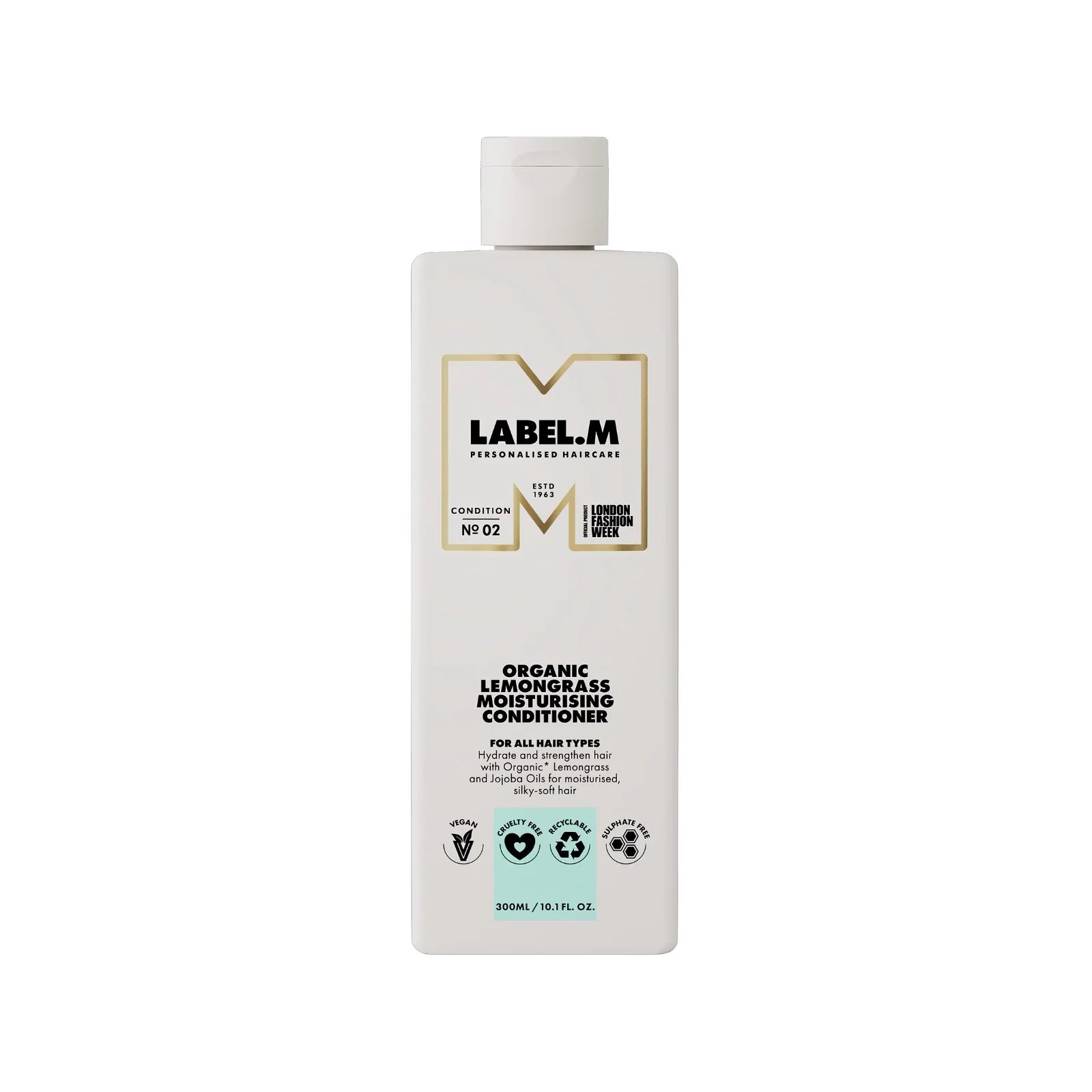 Balsam par uscat Label. M Organic Lemongrass Moisturising Conditioner 300 ml