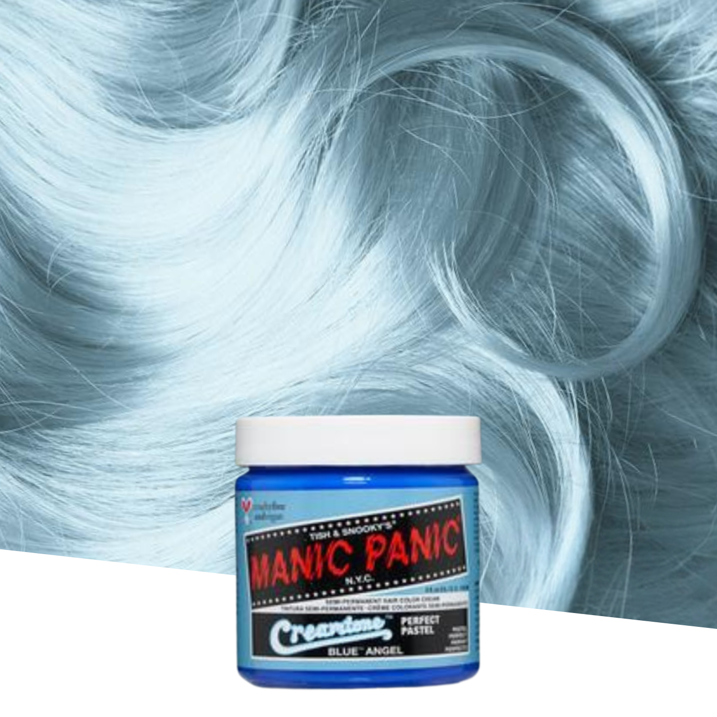 Vopsea de Păr Semipermanentă Manic Panic Blue Angel
