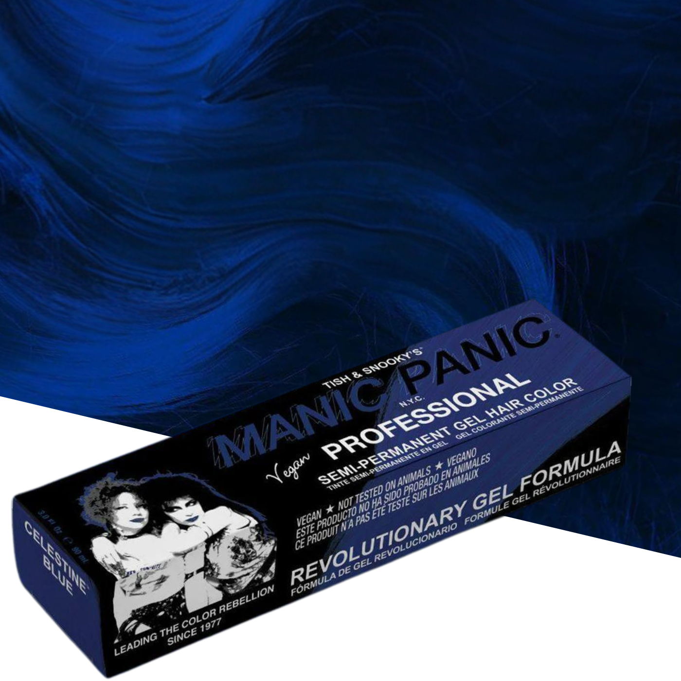 Vopsea Gel de Păr Semipermanentă Manic Panic Celestine Blue