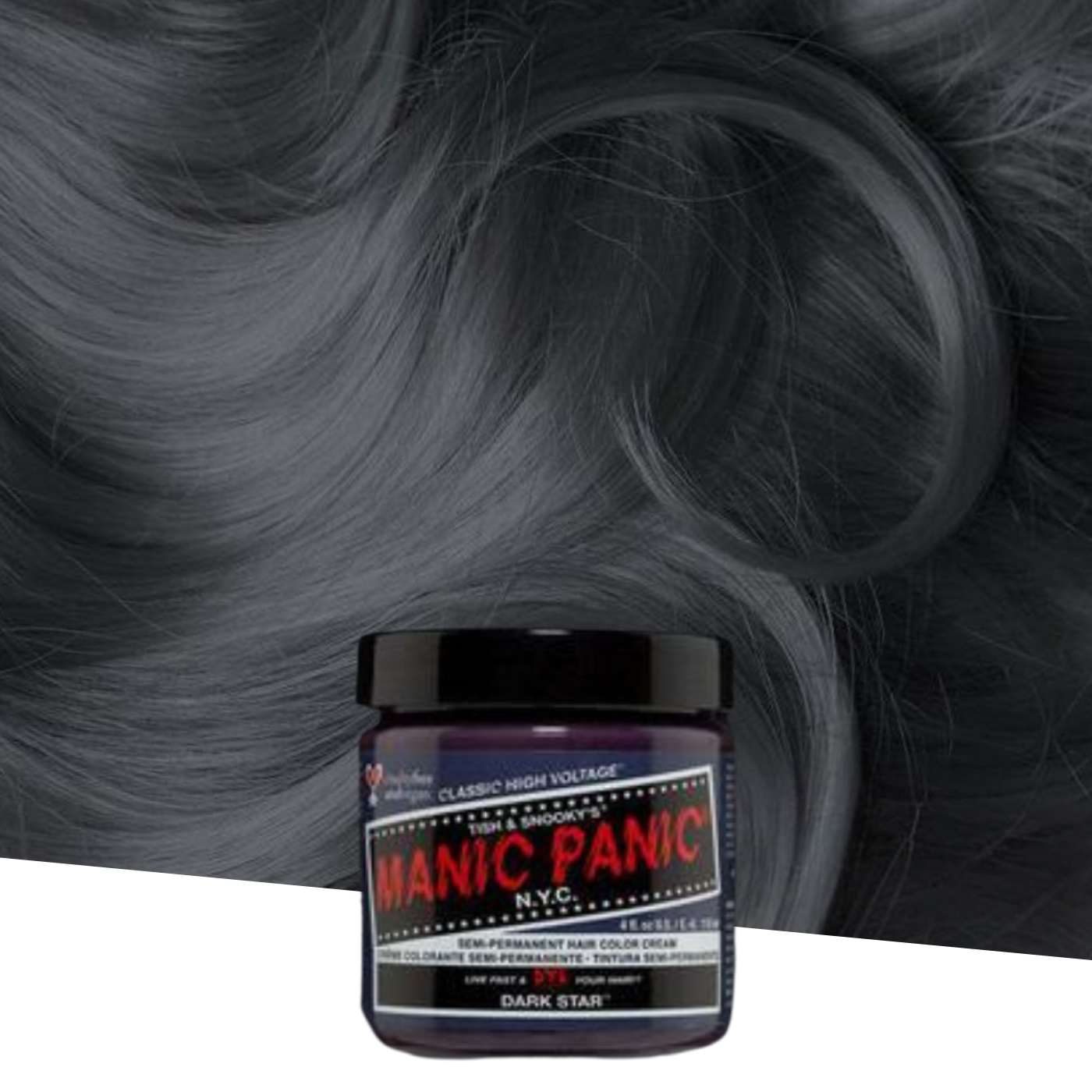 Vopsea de Păr Semipermanentă Manic Panic Dark Star