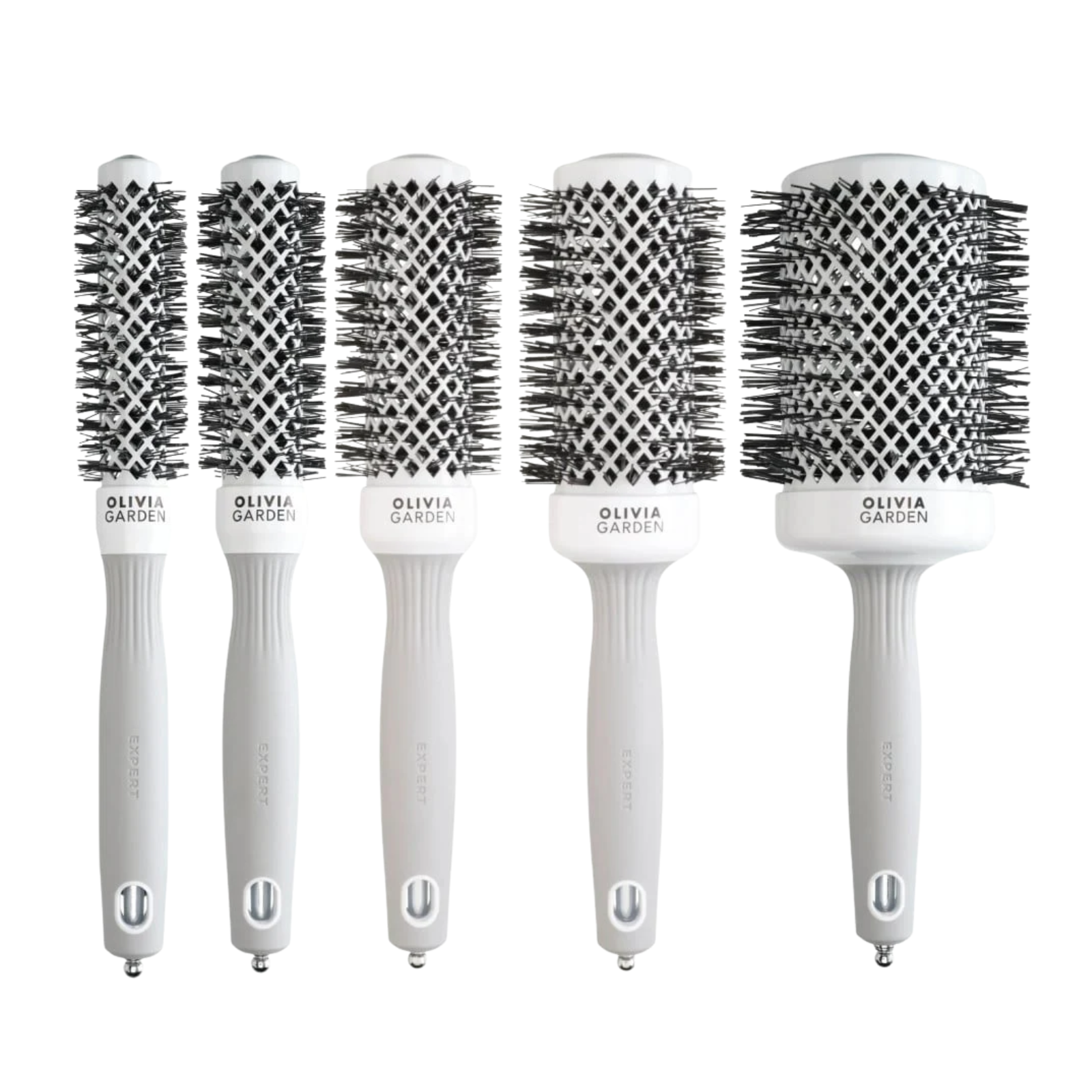 Kit 5 perii rotunde profesionale Olivia Garden Expert Blowout Shine