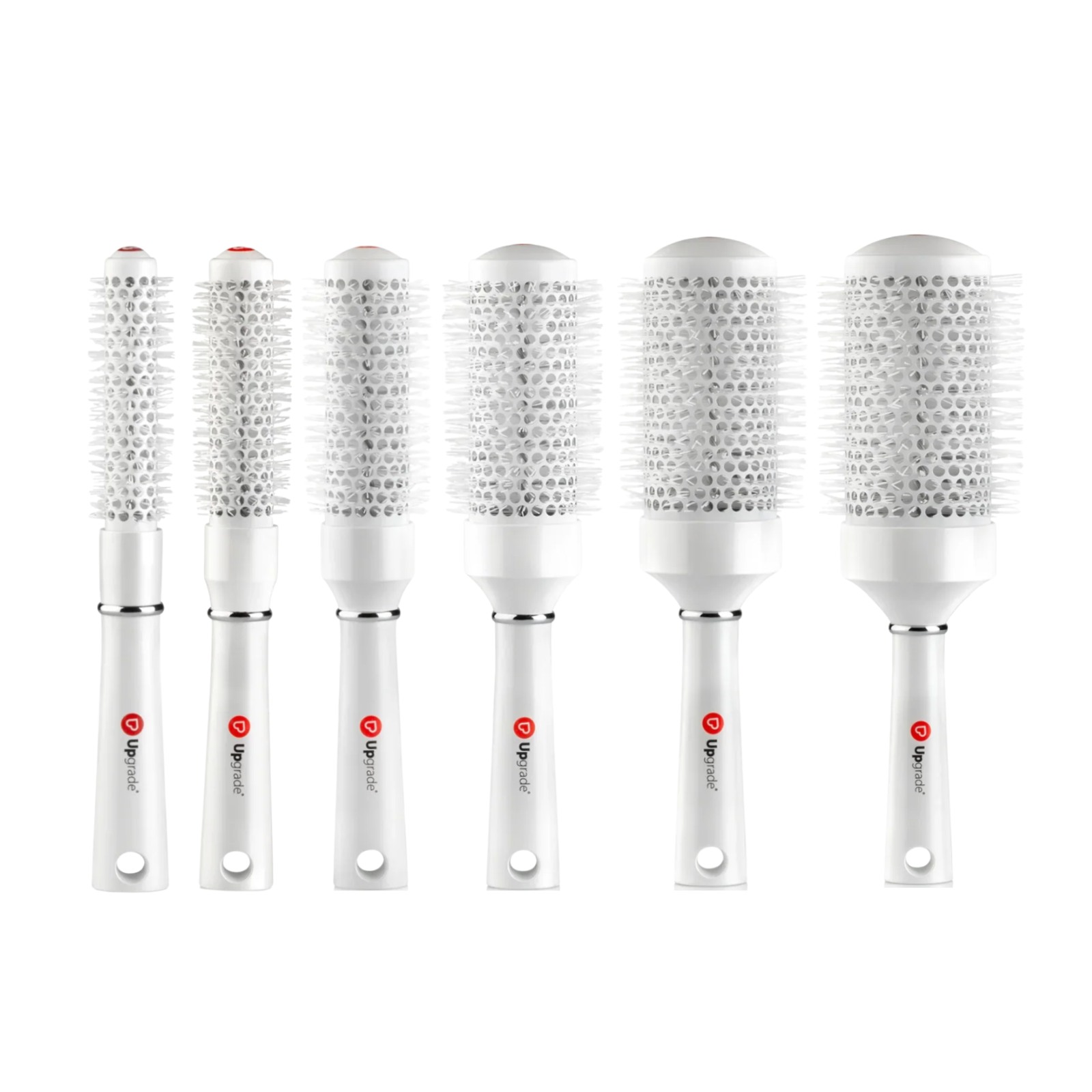 Kit 6 perii rotunde pentru păr Nano Silver Ion Upgrade NSI Brush