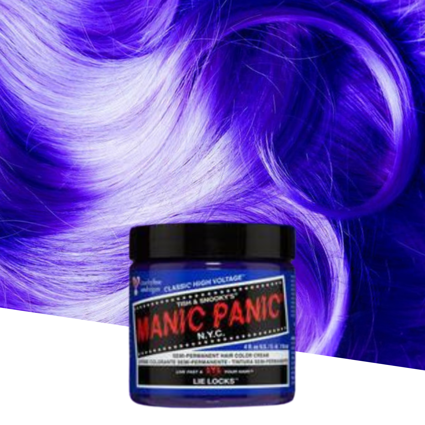 Vopsea de Păr Semipermanentă Manic Panic Lie Locks
