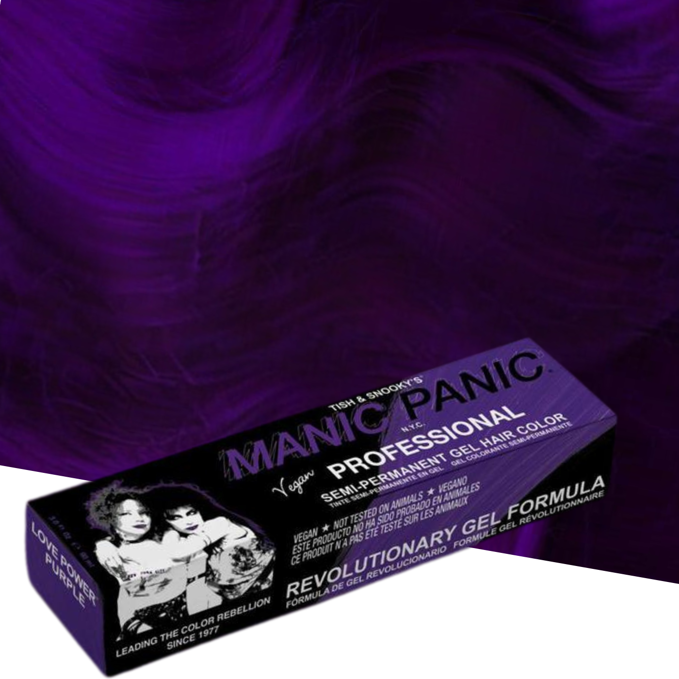 Vopsea Gel de Păr Semipermanentă Manic Panic Love Power Purple