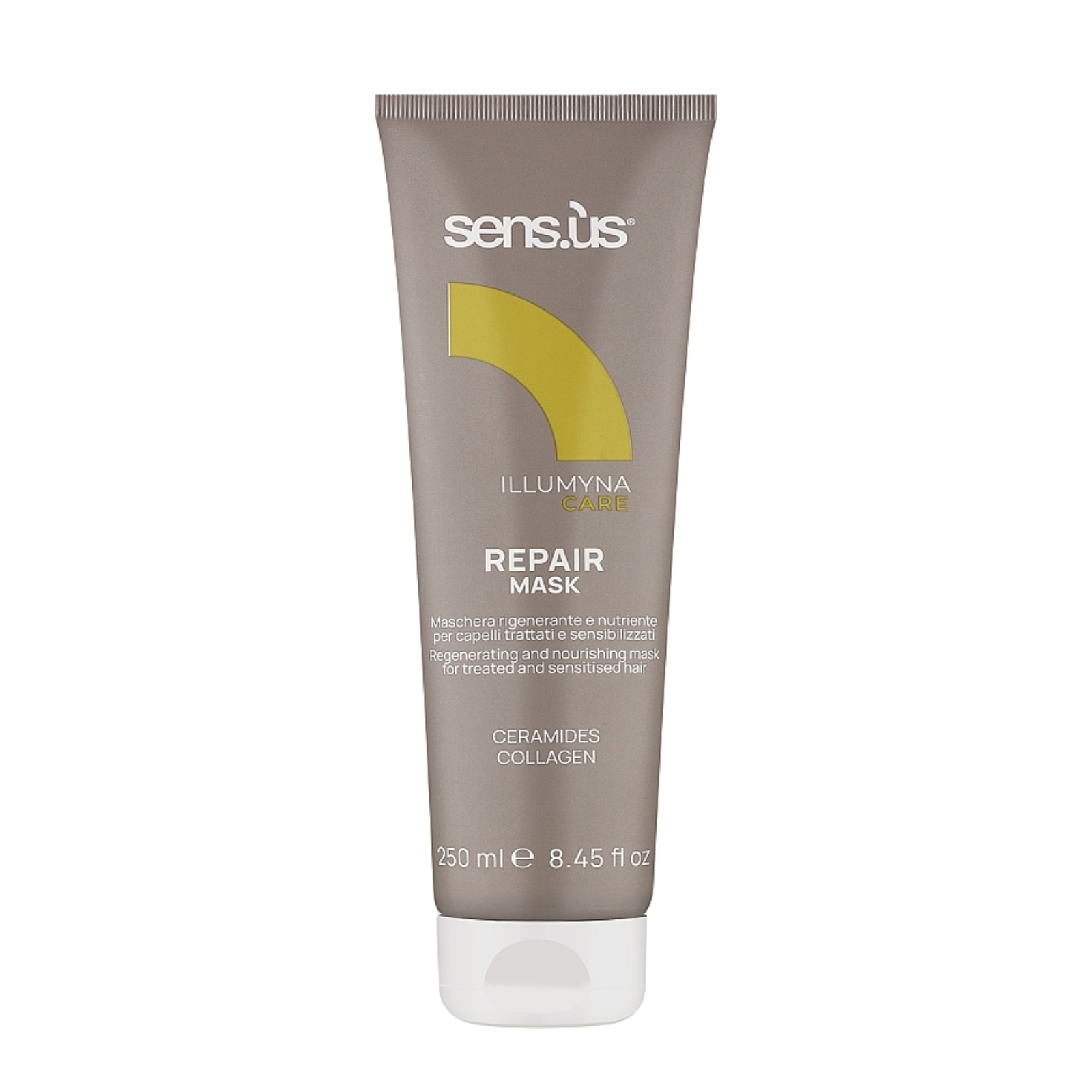 Mască regenerantă pentru păr deteriorat și tratat chimic | Sensus Illumyna Care Repair Mask 250 ml beautifier