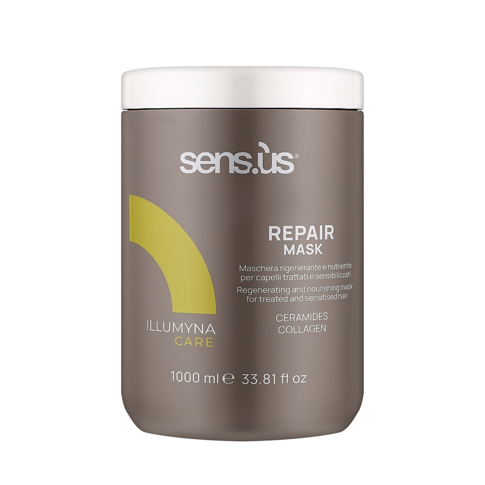 Mască regenerantă pentru păr deteriorat și tratat chimic | Sensus Illumyna Care Repair Mask 1000 ml beautifier