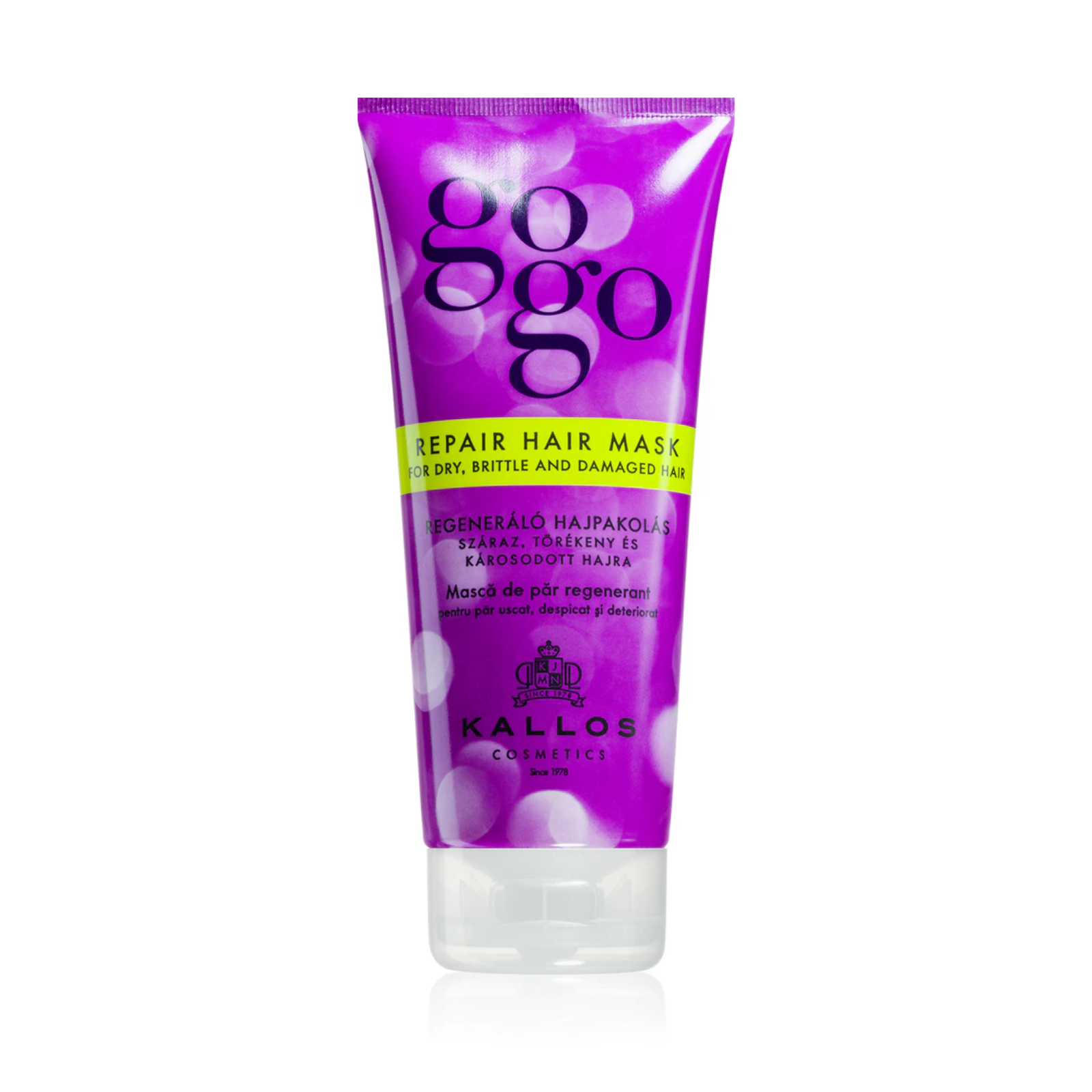 Mască pentru regenerarea parului uscat sau deteriorat | Kallos Go Go Repair Hair Mask 200ml