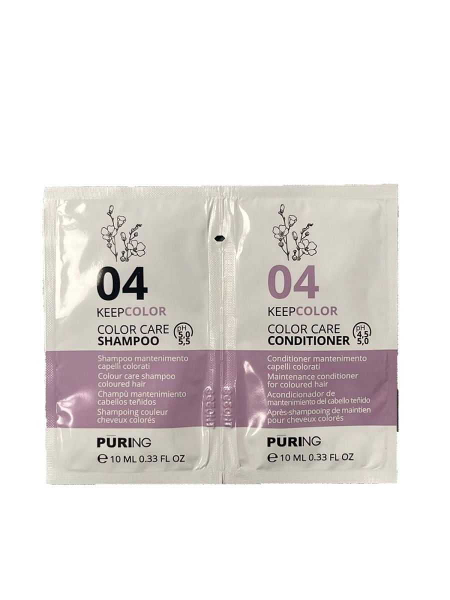 Șampon si balsam pentru par colorat | Puring Keepcolor 10ml+10ml