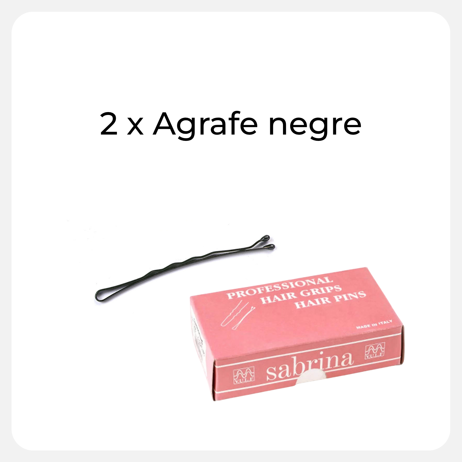 Pachet 2 cutii agrafe ondulate negre | Locatelli 200gr