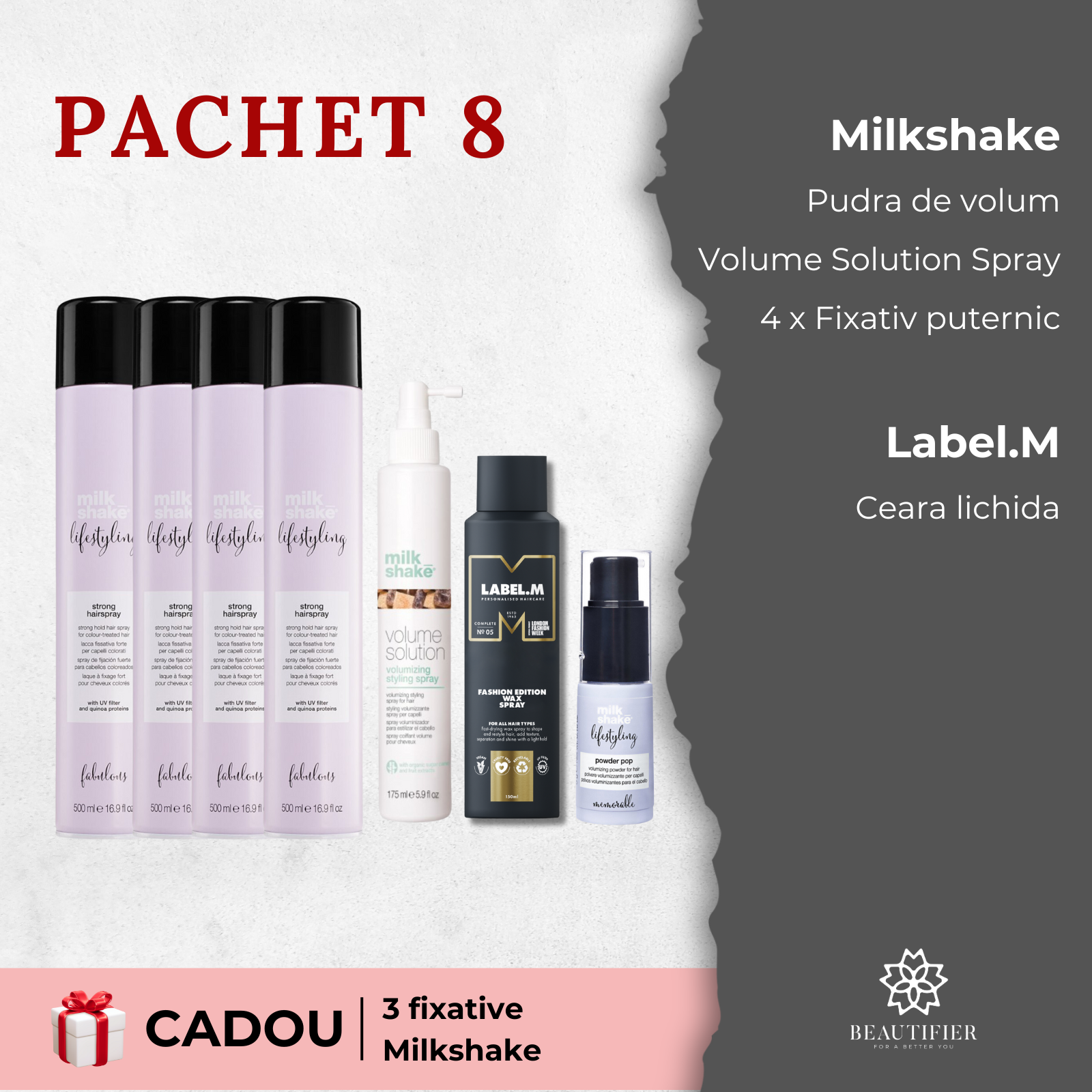 Pachet 8 (cadou 3 fixative Milkshake)