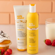 Pachet îngrijire pentru toate tipurile de păr | Milkshake Make My Day (Șampon 300ml, Balsam 250ml)