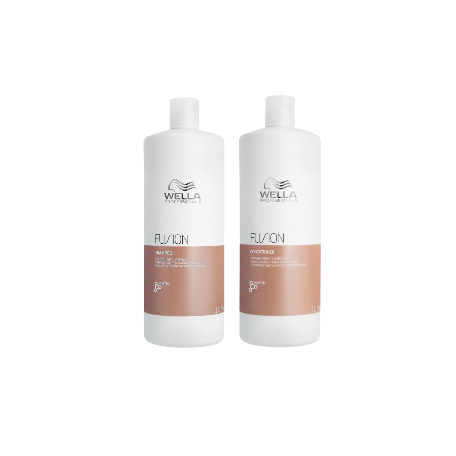 Pachet pentru regenerare Wella Fusion (Sampon 1000ml si Balsam 1000ml)
