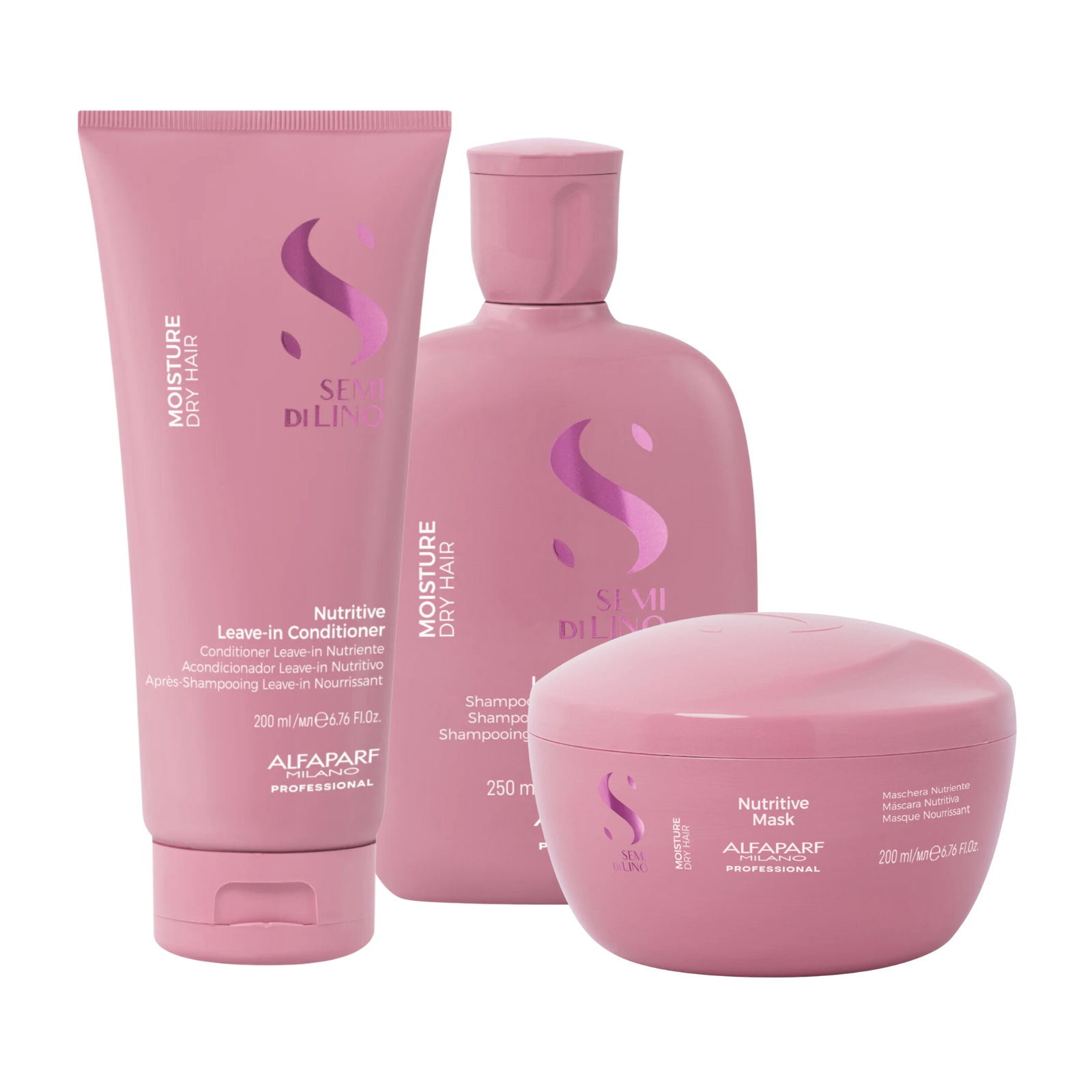 Pachet hidratare Alfaparf Moisture Nutritive sampon, balsam, masca