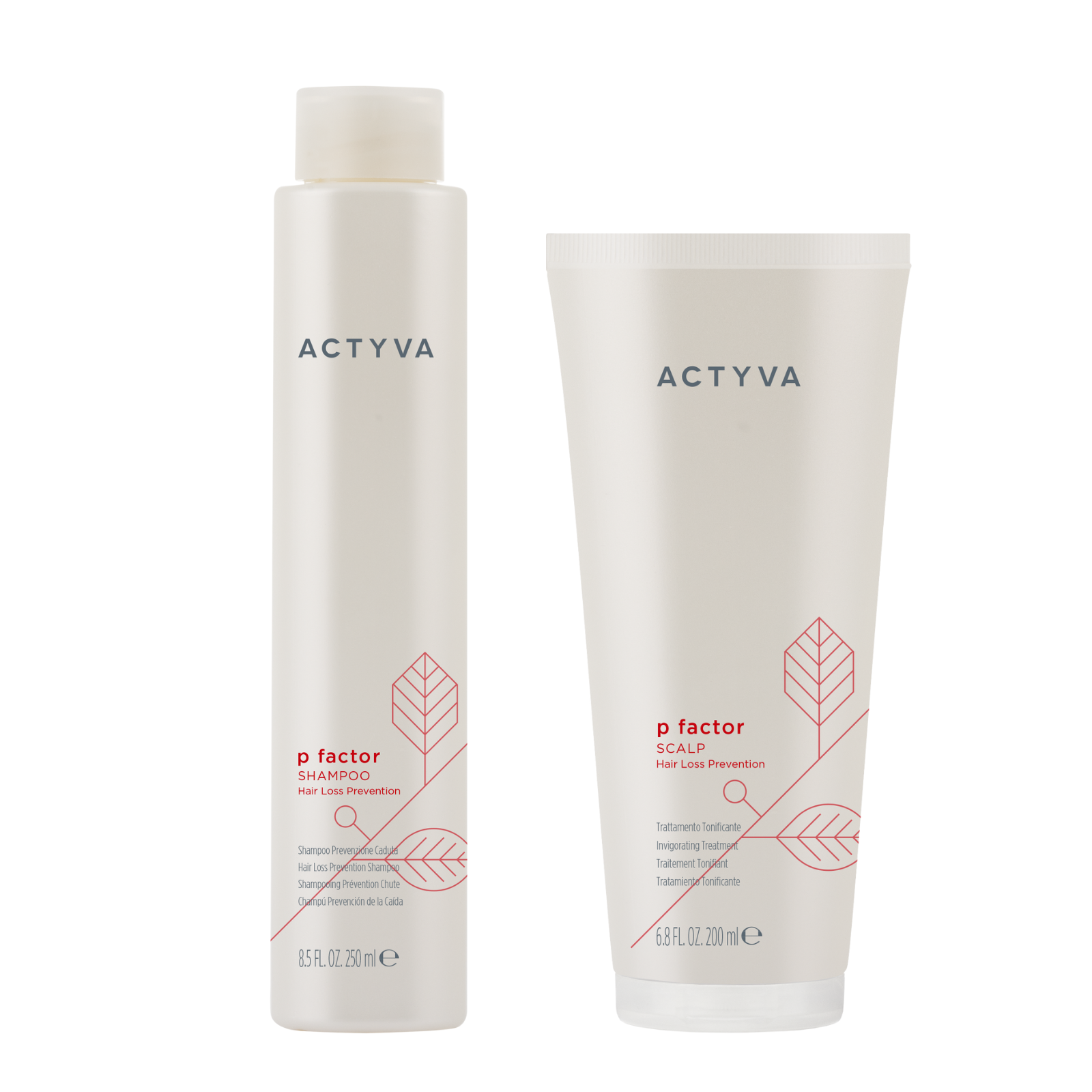 Pachet impotriva caderii parului Kemon Actyba P Factor Sampon 250ml, Tratament 200ml Beautifier