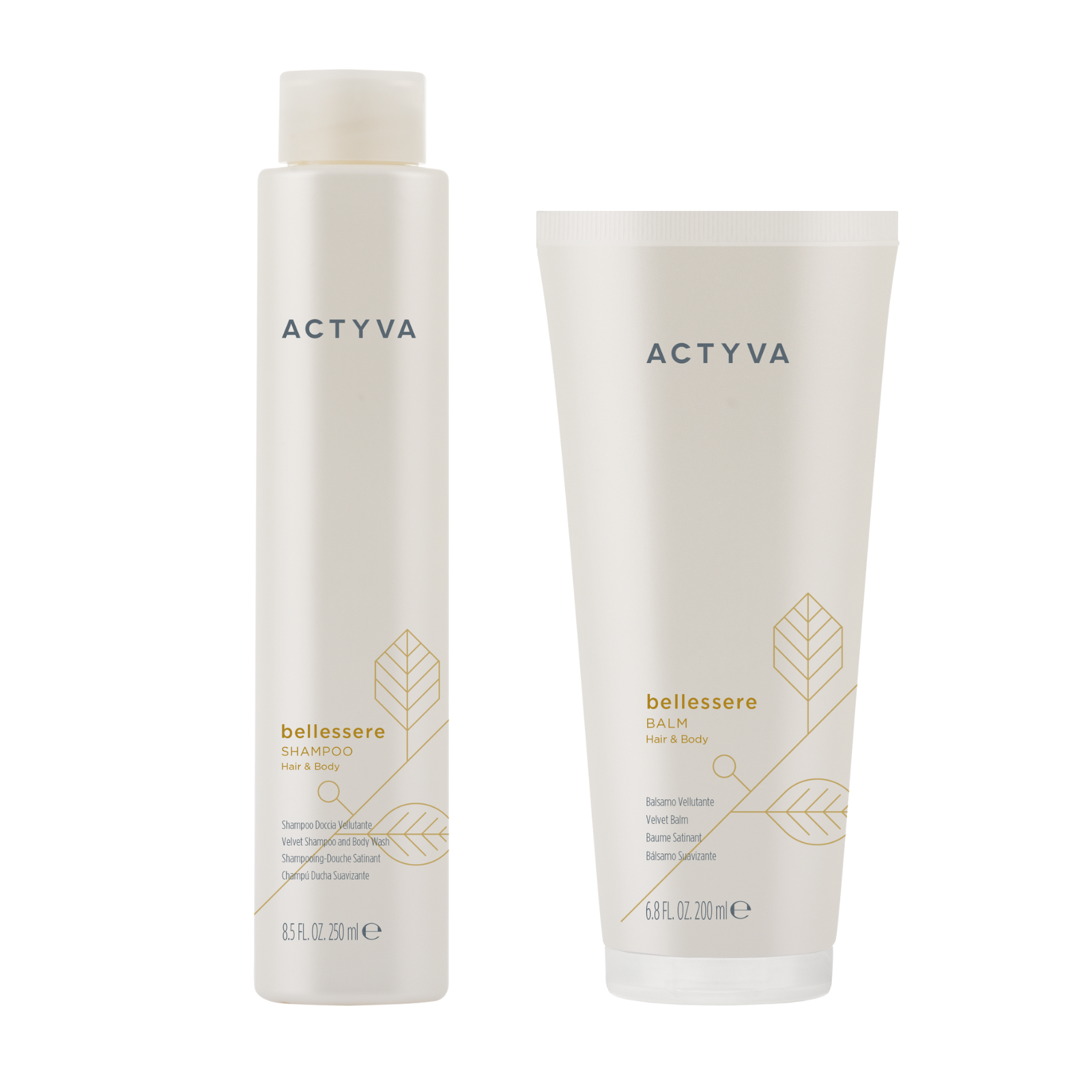 Pachet ingrijire delicata 2 in 1 par si corp | Kemon Actyva Bellesere (Sampon 250 ml, Balsam 200 ml)