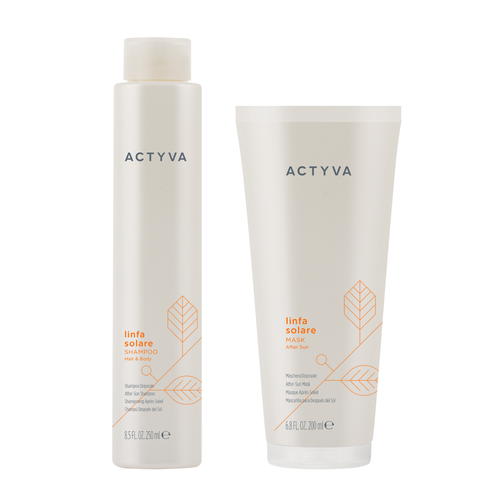 Pachet ingrijire par expus la soare | Kemon Actyva Linfa Solare (Sampon 250ml, Masca 200ml)