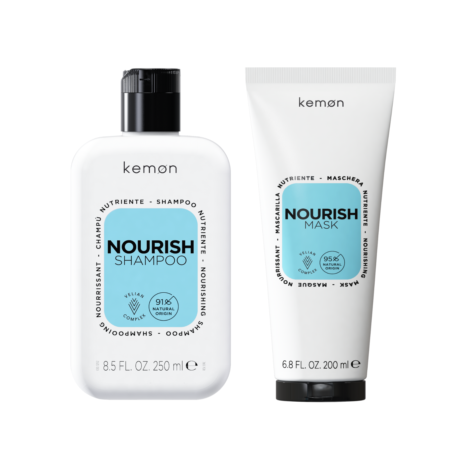 Pachet ingrijire si hidratare par uscat | Kemon Care Nourish ( Sampon 250ml, Masca 200ml) Beautifier