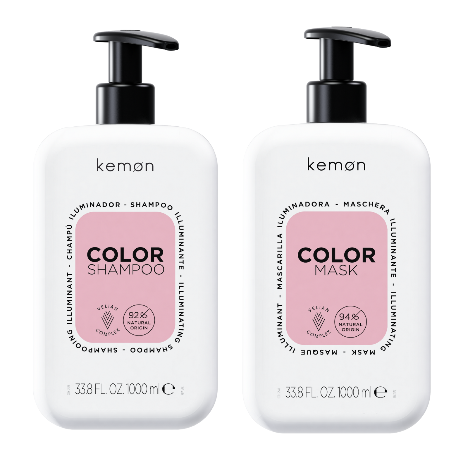 Pachet pentru ingrijirea parului vopsit | Kemon Care Color (Sampon 1000ml, Masca 1000ml) Beautifier