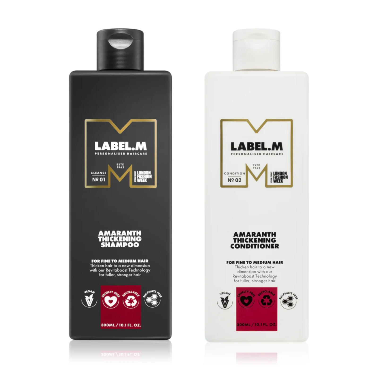 Pachet pentru ingrosarea firului de par | Label. M Amaranth Thickening (Sampon, Balsam)