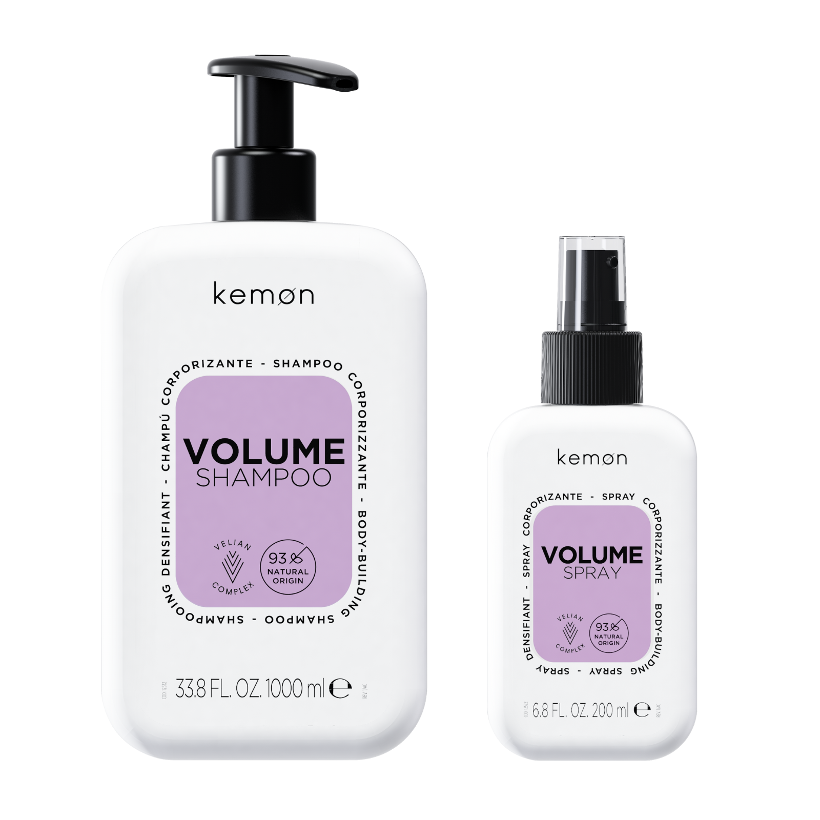 Pachet pentru volum | Kemon Care Volume (Sampon 1000ml, Spray 200ml) Beautifier