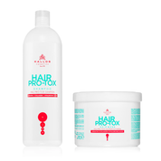 Pachet regenerare păr deteriorat | Kallos Pro-Tox (Șampon 500 ml, Mască 500 ml)