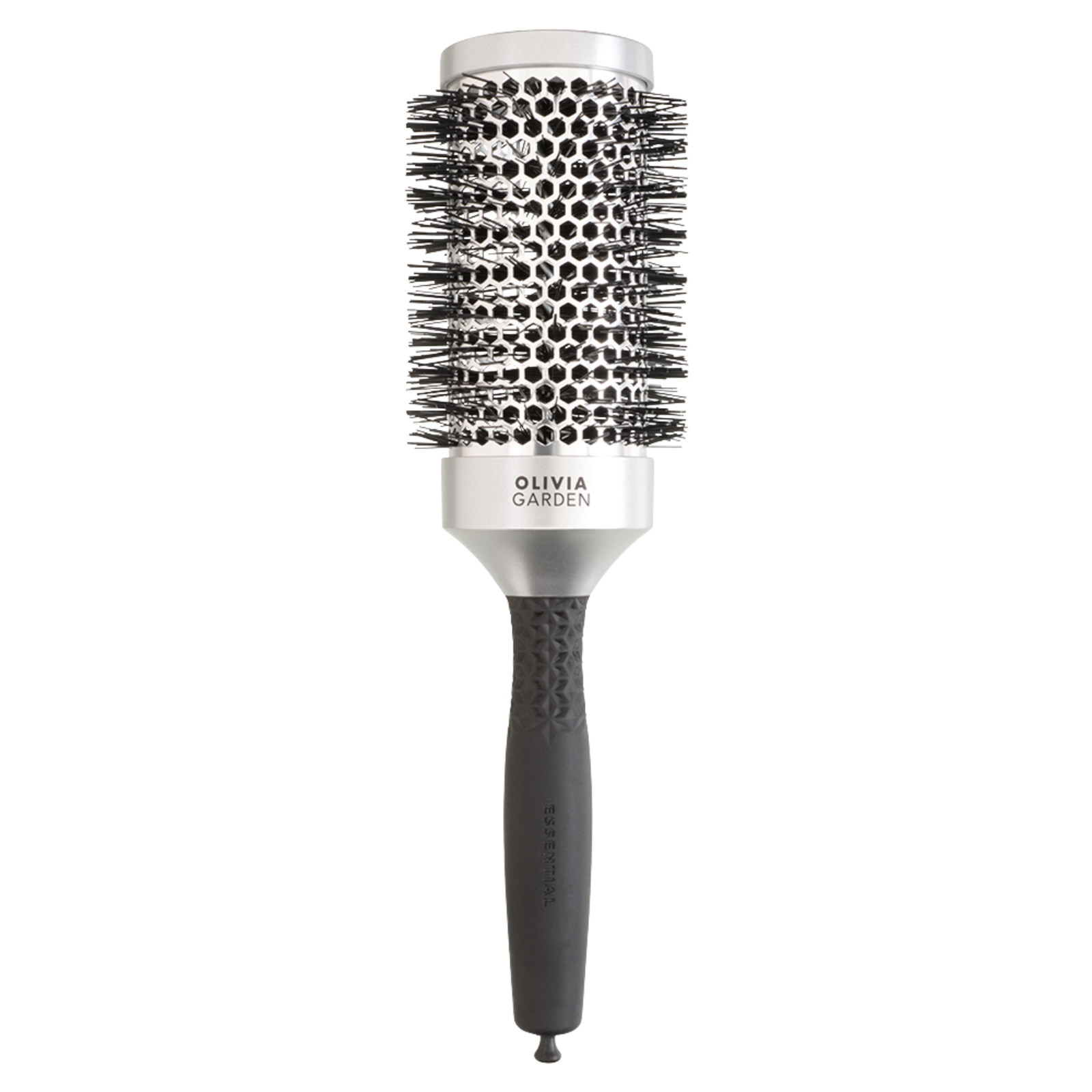 Perie rotundă profesionala Olivia Garden Essential Blowout Classic 55 mm Silver