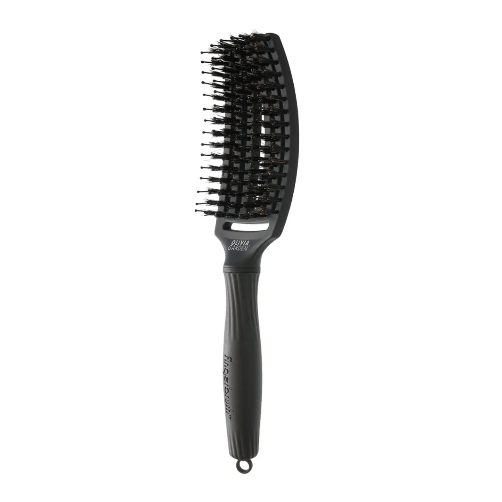 Perie pentru descurcat parul uscat | Olivia Garden Fingerbrush All Black