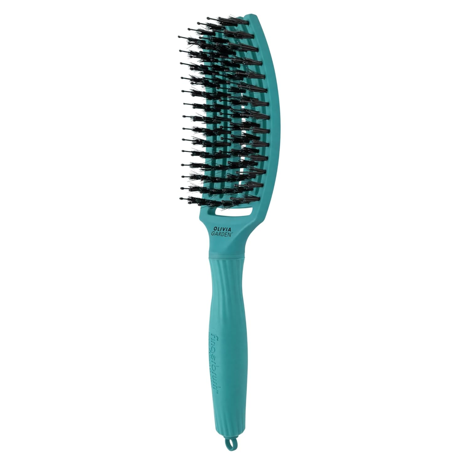Perie pentru descurcat parul uscat Olivia Garden Fingerbrush Blue Lagoon Beautifier 2