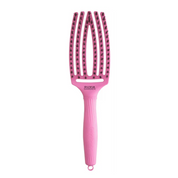 Perie pentru descurcat părul uscat Olivia Garden Fingerbrush Bubble Pink
