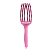 Perie pentru descurcat părul uscat Olivia Garden Fingerbrush Dolce Vita Pink Granita