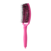 Perie pentru descurcat părul uscat |Olivia Garden Fingerbrush Dolce Vita Pink Granita