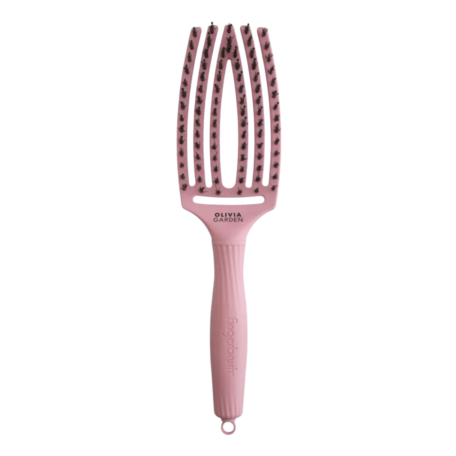 Perie pentru descurcat părul uscat |Olivia Garden Fingerbrush Soft Pink 1