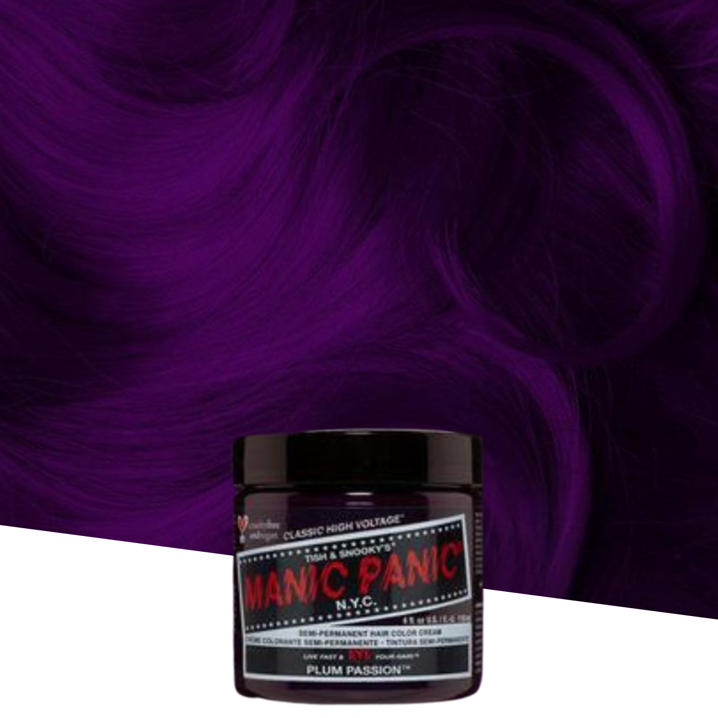 Vopsea de Păr Semipermanentă Manic Panic Plum Passion