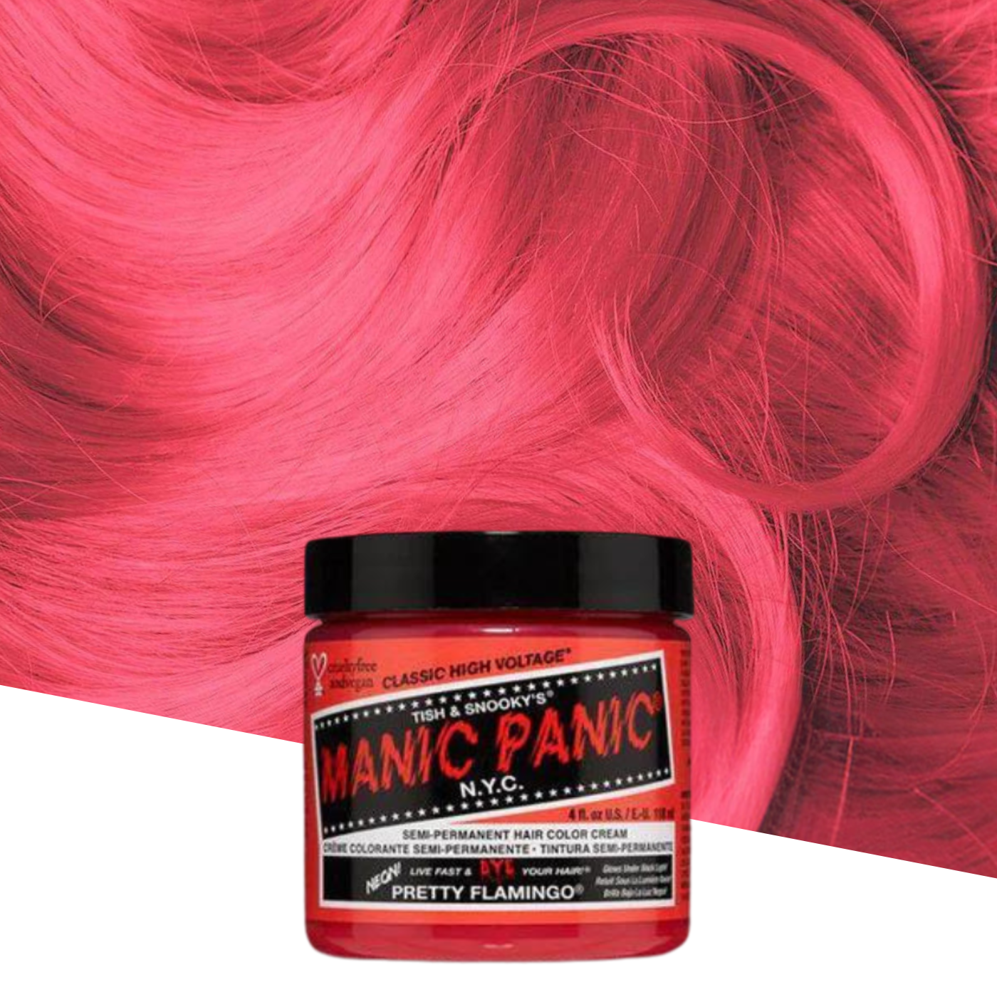 Vopsea de Păr Semipermanentă Manic Panic Pretty Flamingo