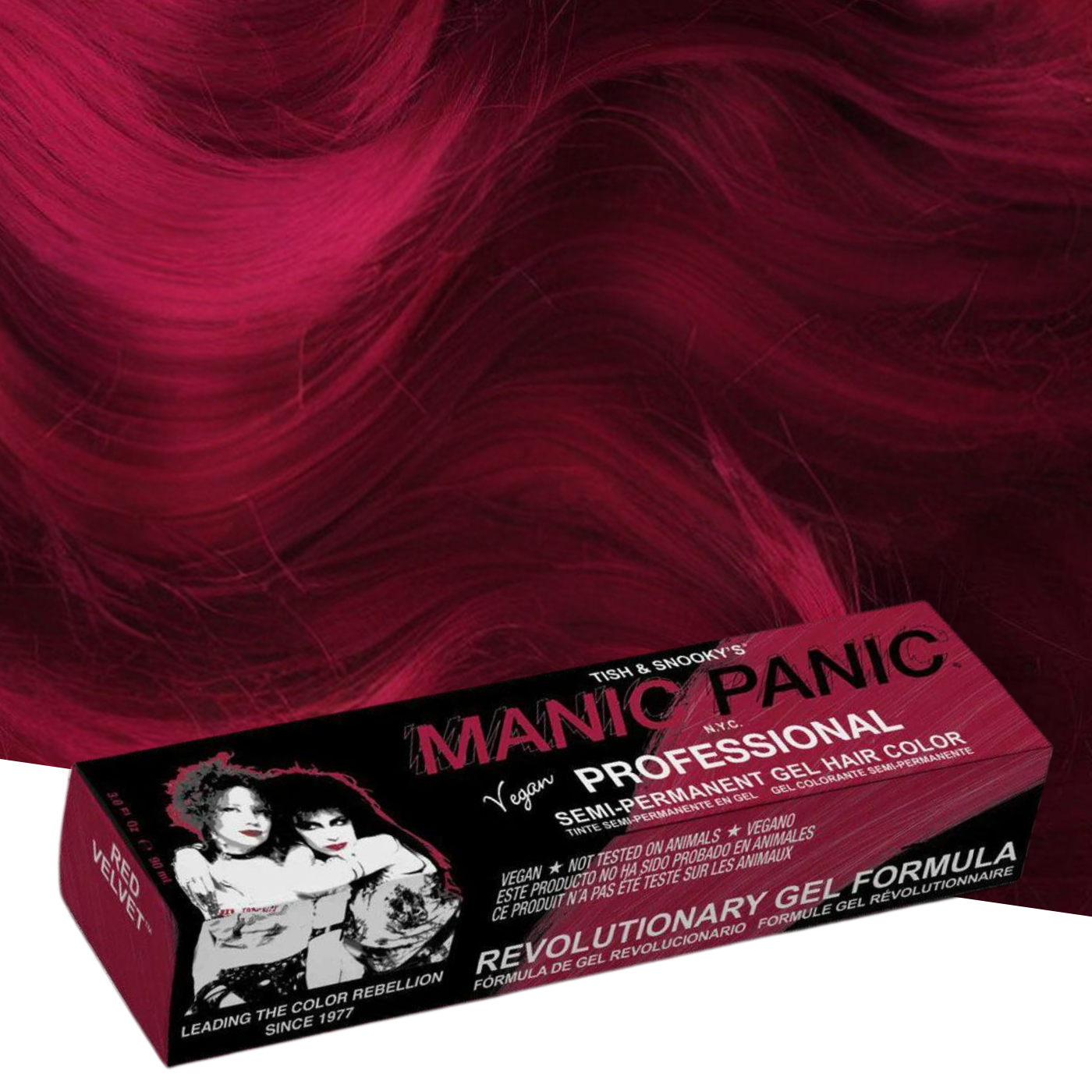 Vopsea Gel de Păr Semipermanentă Manic Panic Red Velvet