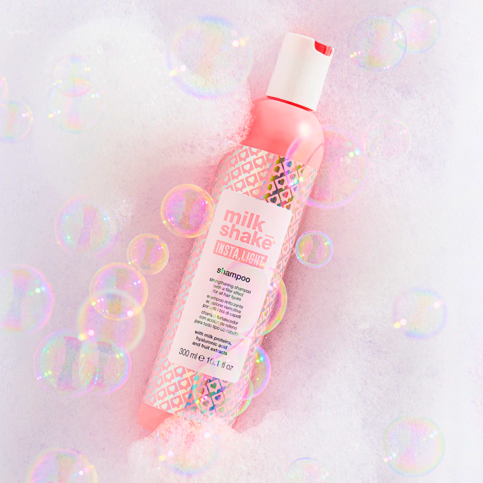 Sampon pentru netezire, indreptare si stralucire Milkshake Insta Light 300 ml Beautifier.ro