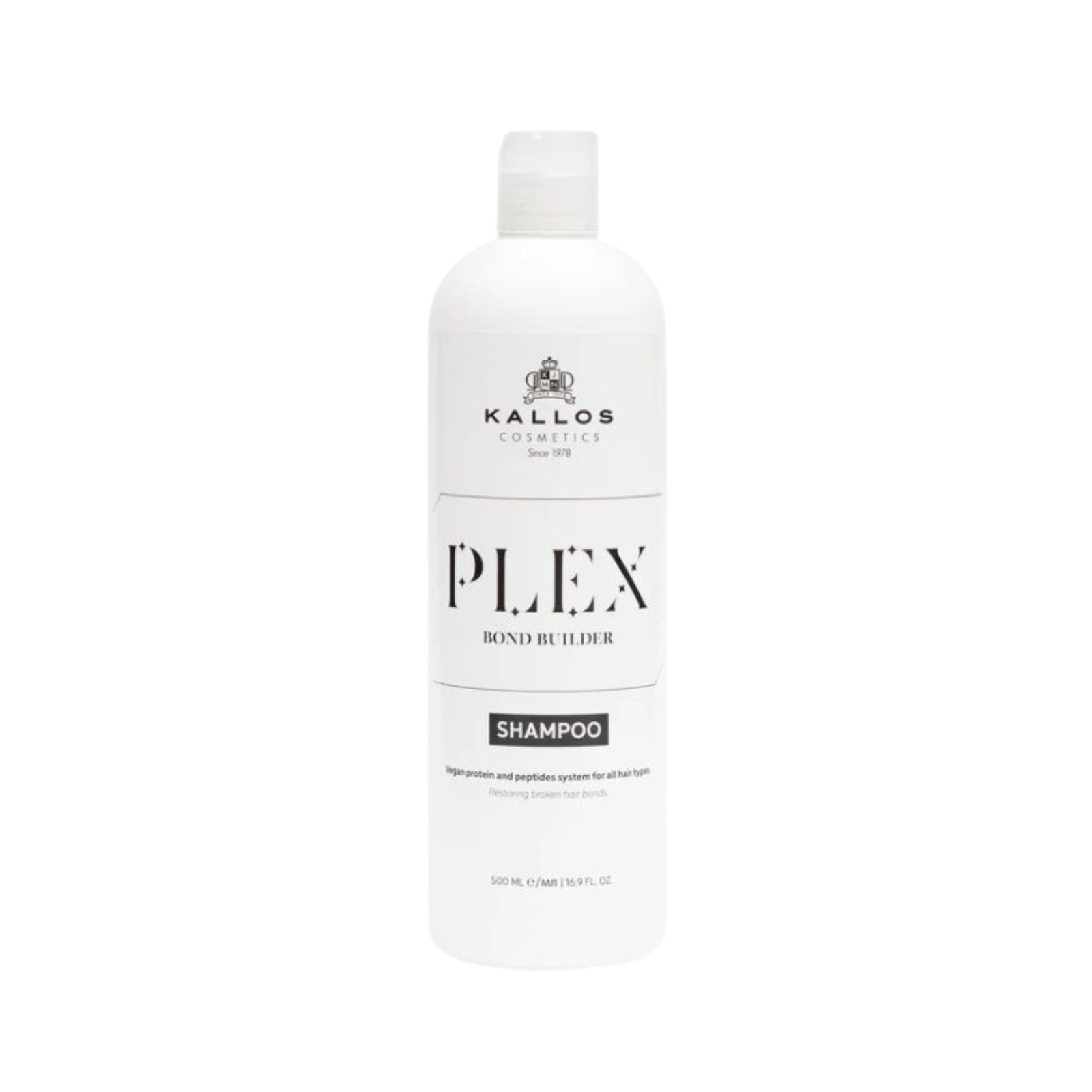 Șampon cu proteine vegetale și complex de peptide | Kallos Plex Bond Builder Shampoo 500 ml beautifier