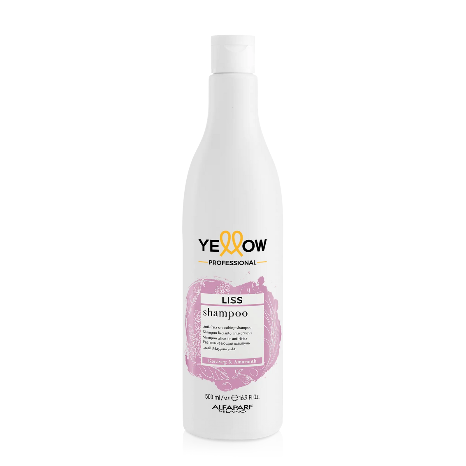 Sampon pentru netezire cu efect antielectrizare |Alfaparf Yellow Liss Shampoo 500 ml