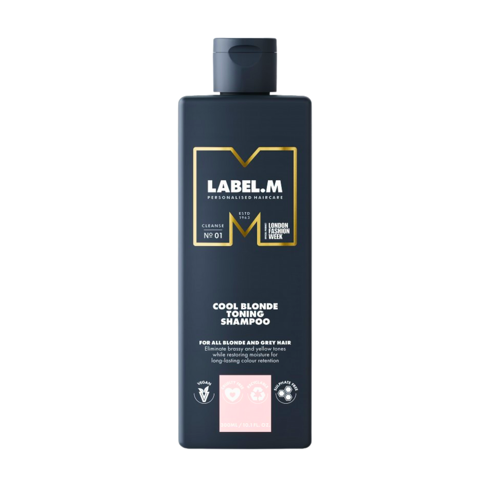 Șampon pentru păr blond | Label. M Cool Blonde Toning Shampoo 300 ml