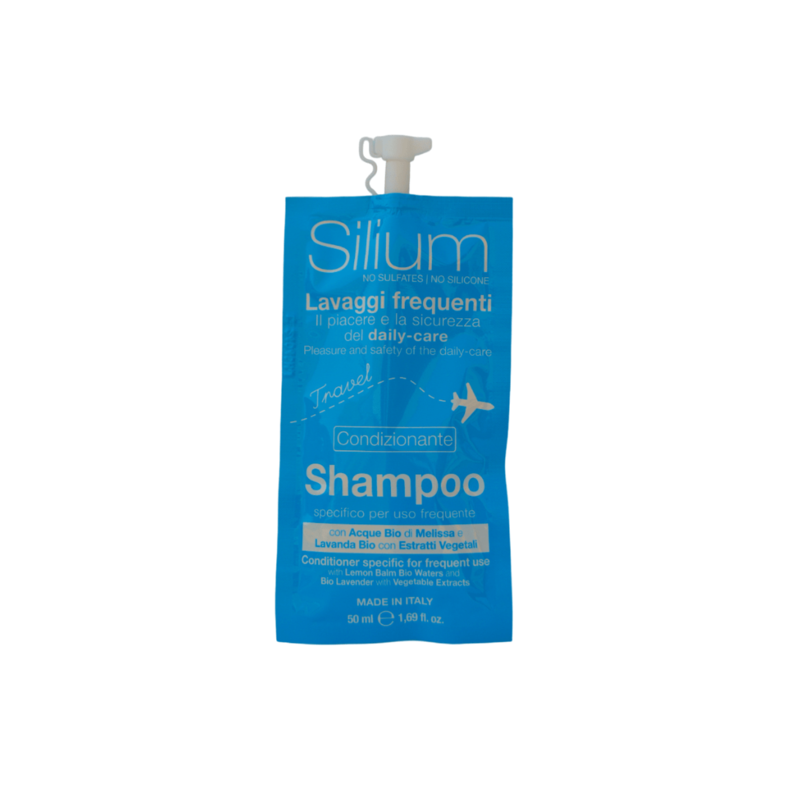 Sampon spalare frecventa Silium Condizionante Travel Size 50 ml.
