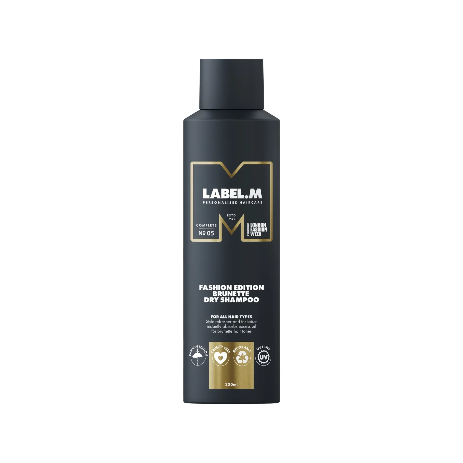 Sampon uscat par brunet Label M Fashion Edition Brunette Dry Shampoo 200 ml