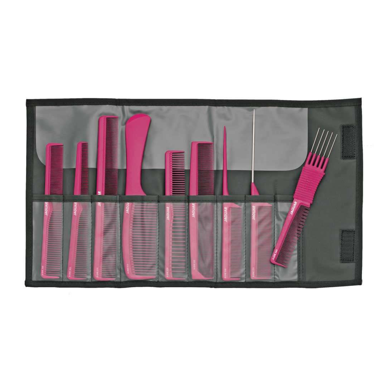 Set 9 piepteni porofesionali antistatici | Jaguar Roz
