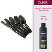 Set perii profesionale pentru par rotunde ceramice Label. M Hot Brushes