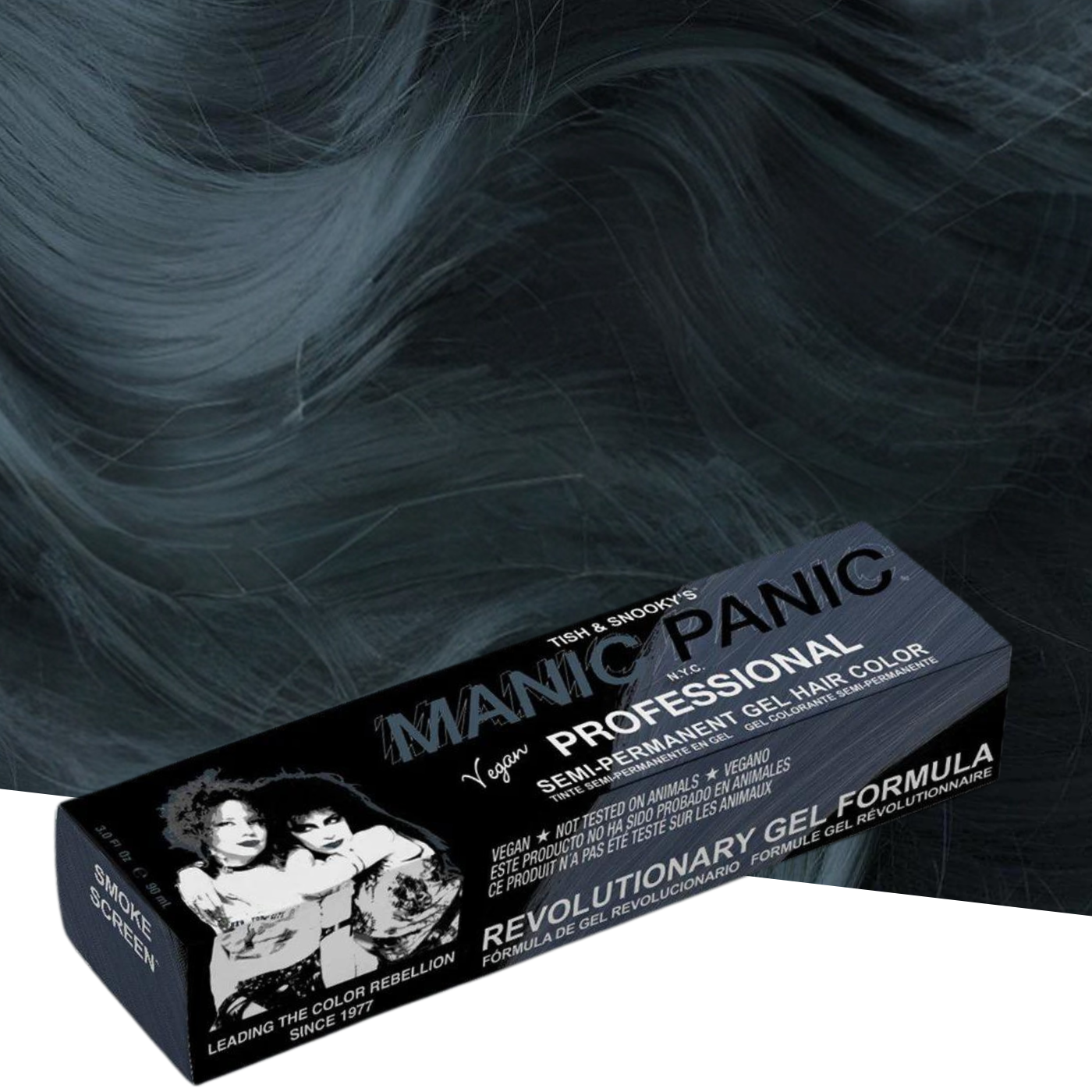 Vopsea Gel de Păr Semipermanentă Manic Panic Smoke Screen